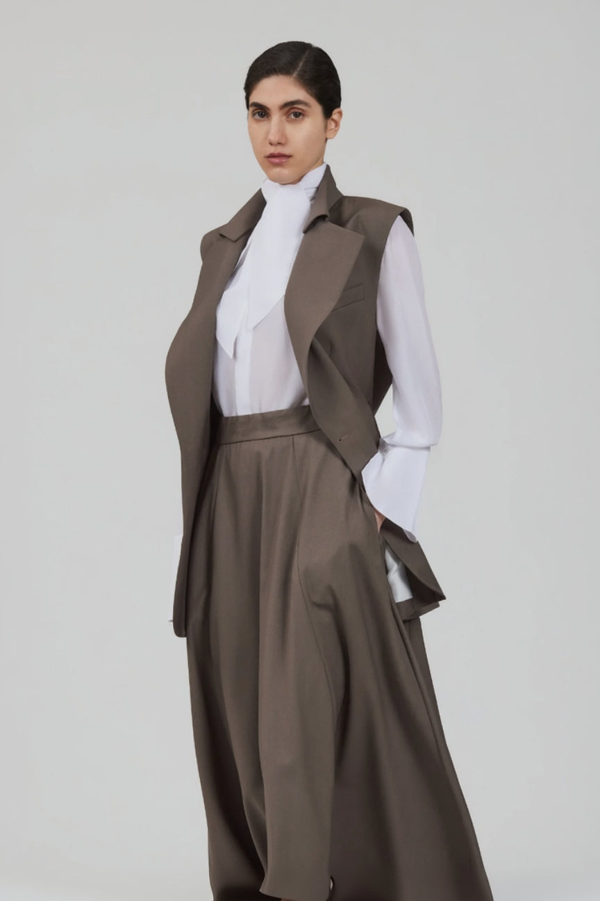 Sa Su Phi Lauren Gilet Lana Senza Maniche Nero