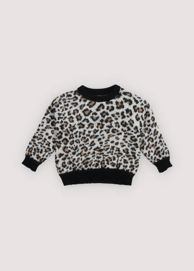 The New Society Nelia maglione leopardato mohair 6y