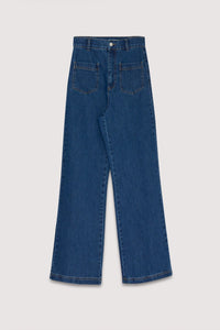 THE NEW SOCIETY Ines Denim jeans donna blu medio cotone