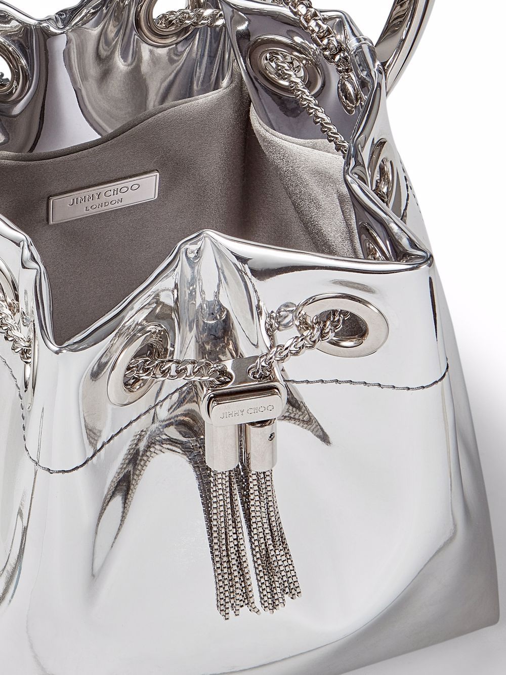 Jimmy Choo Bon Bon borsa a mano argento