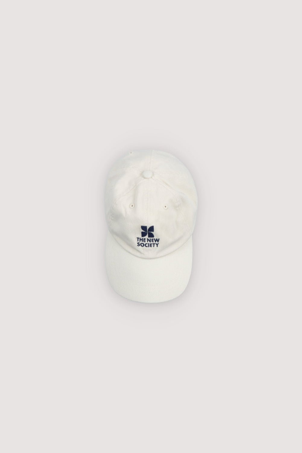 The New Society TNS Logo cappellino ecru cotone donna