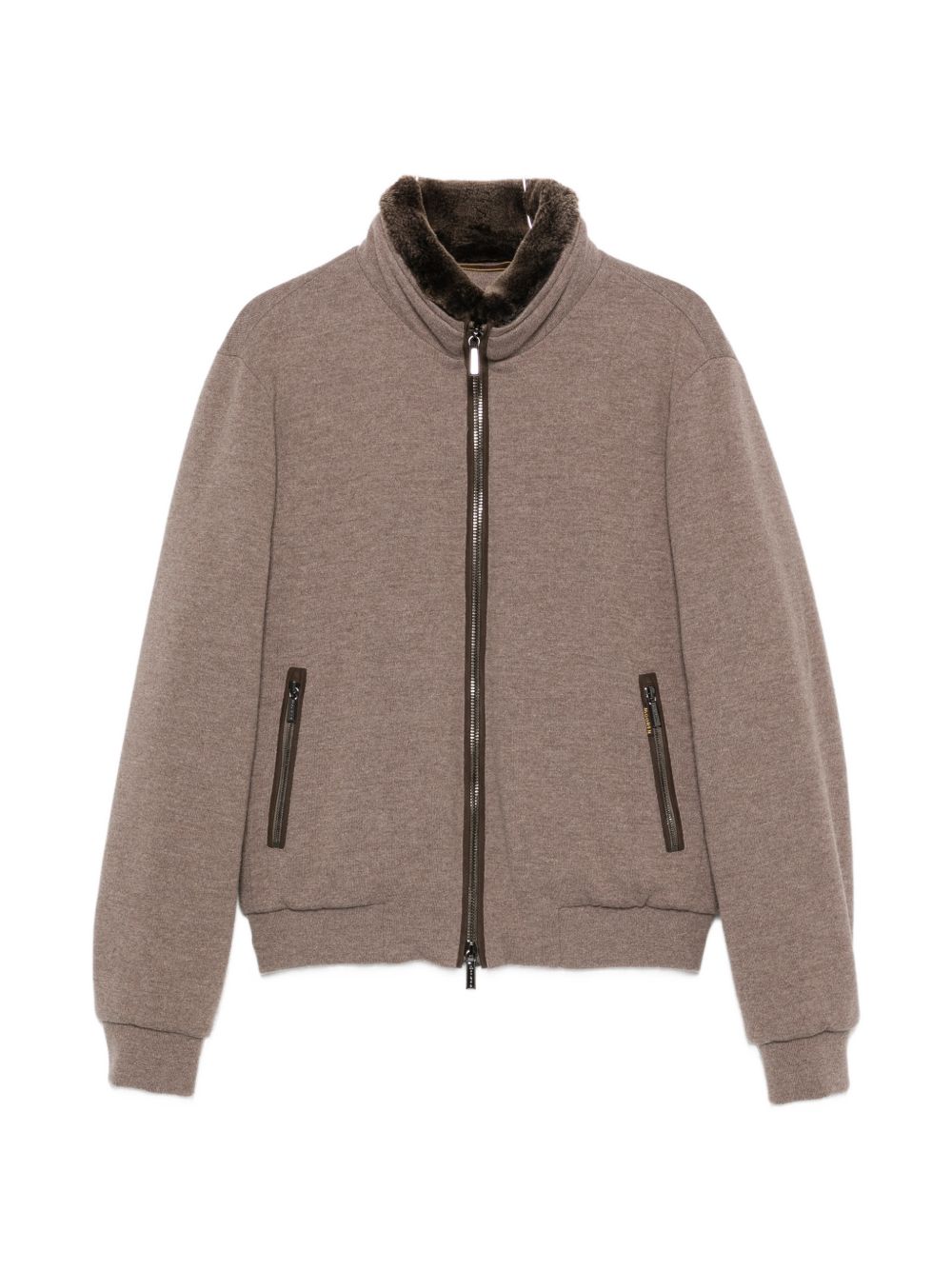 Moorer MOUBO100097 Felpa taupe uomo manica lunga