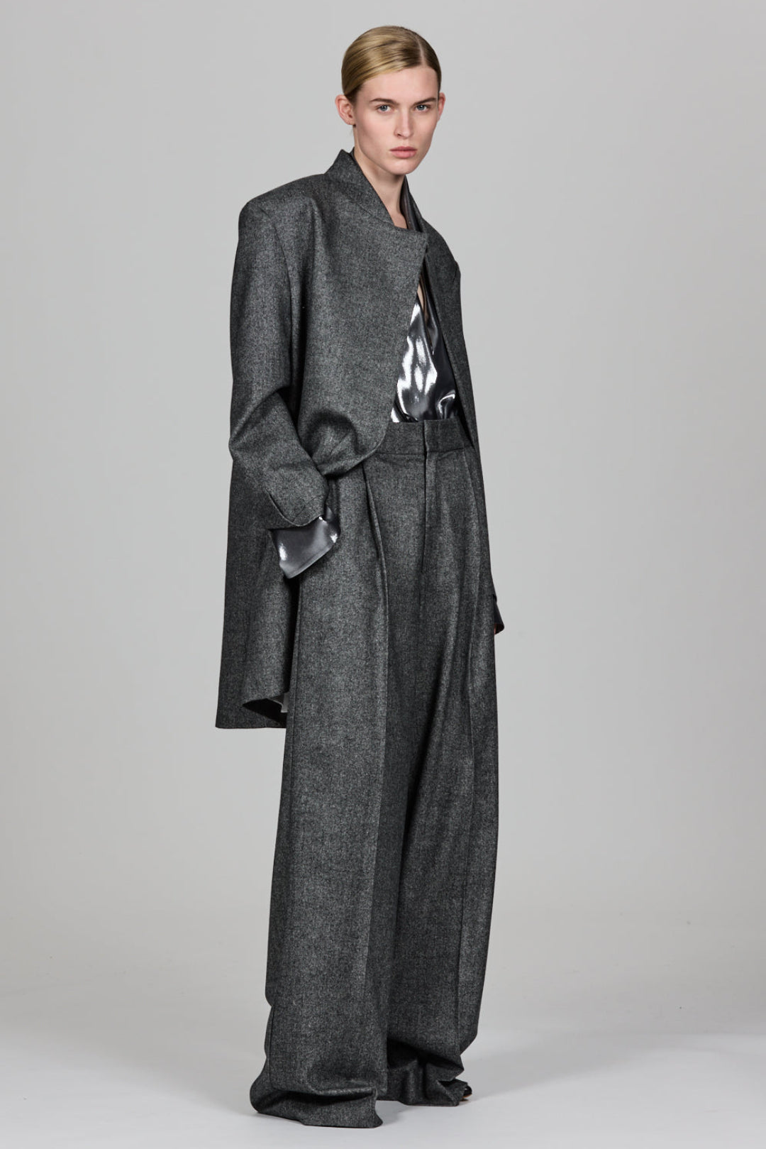 Sa Su Phi Lauren Cappotto Corto Flanella Taglia 40