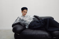 The New Society Muse top donna paillettes nero