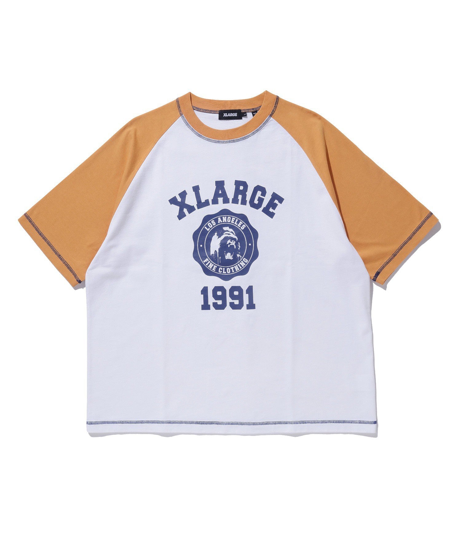 X-Large Color Scheme Stitch Raglan t-shirt cotone