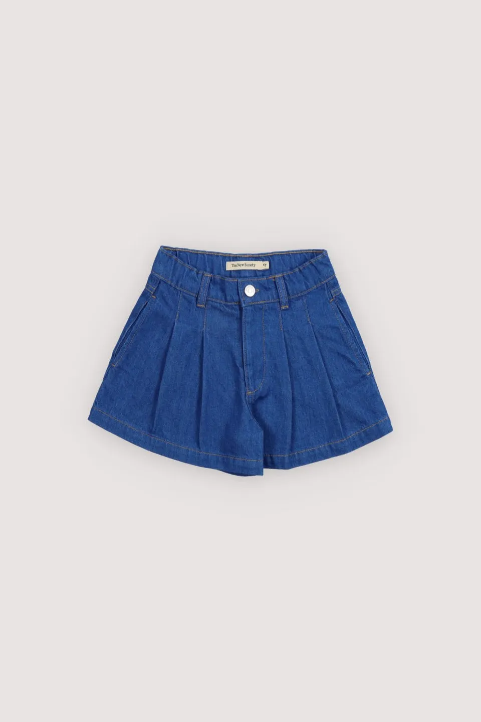 The New Society Tulip shorts bimba denim blu 6 anni