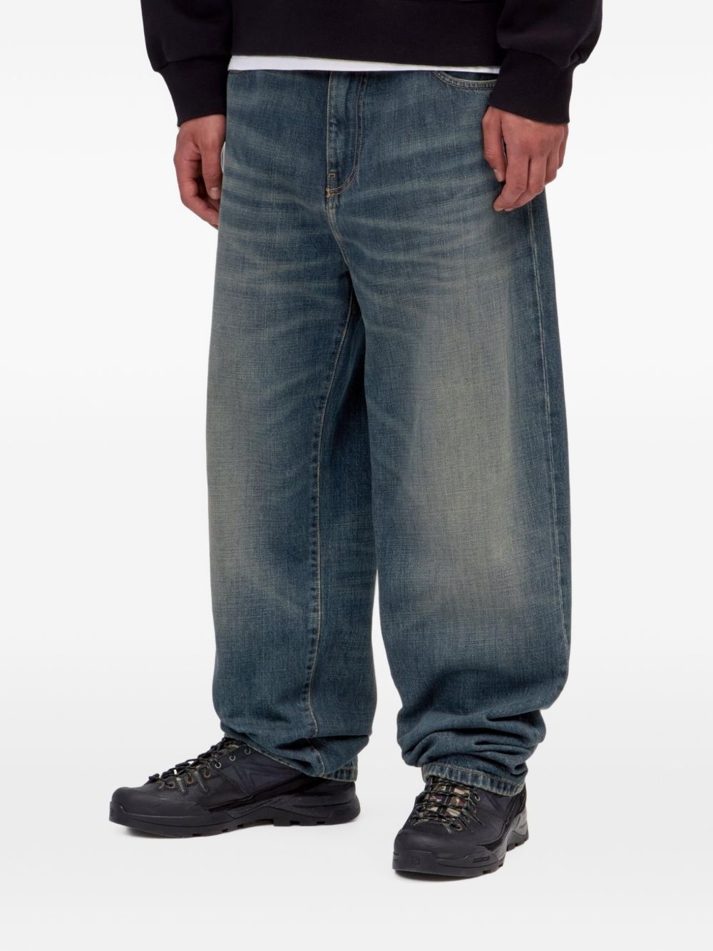 Carhartt I036728 010UBLUE jeans uomo blu versatile