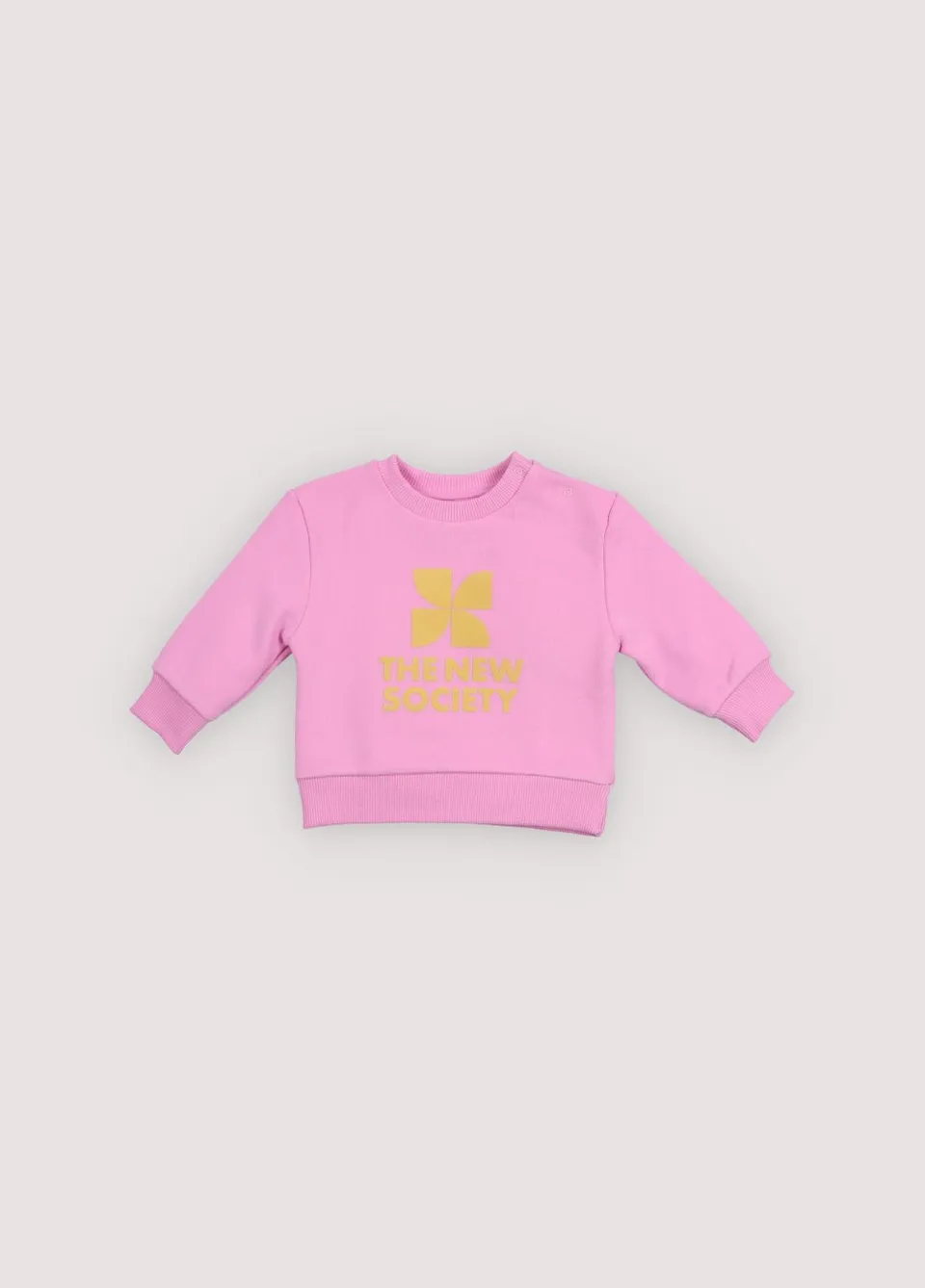 The New Society TNS Logo felpa neonato rosa 6 mesi cotone