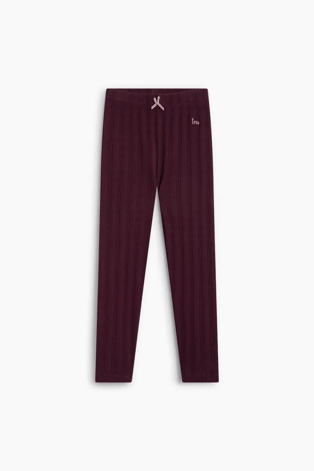 The New Society TNS leggings cotone bordeaux Winetasting