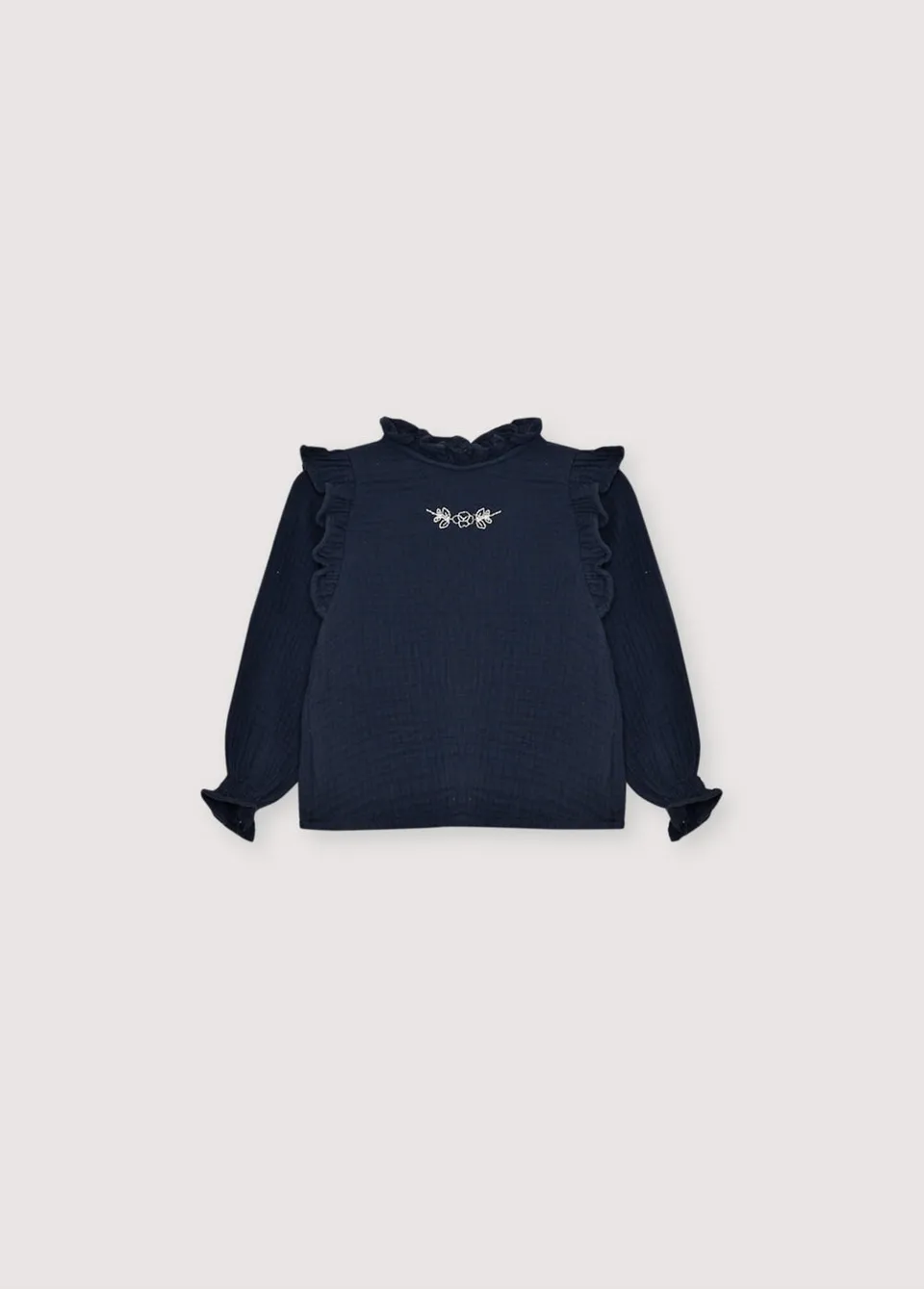 The New Society Maitea camicetta bebè blu navy 6 mesi