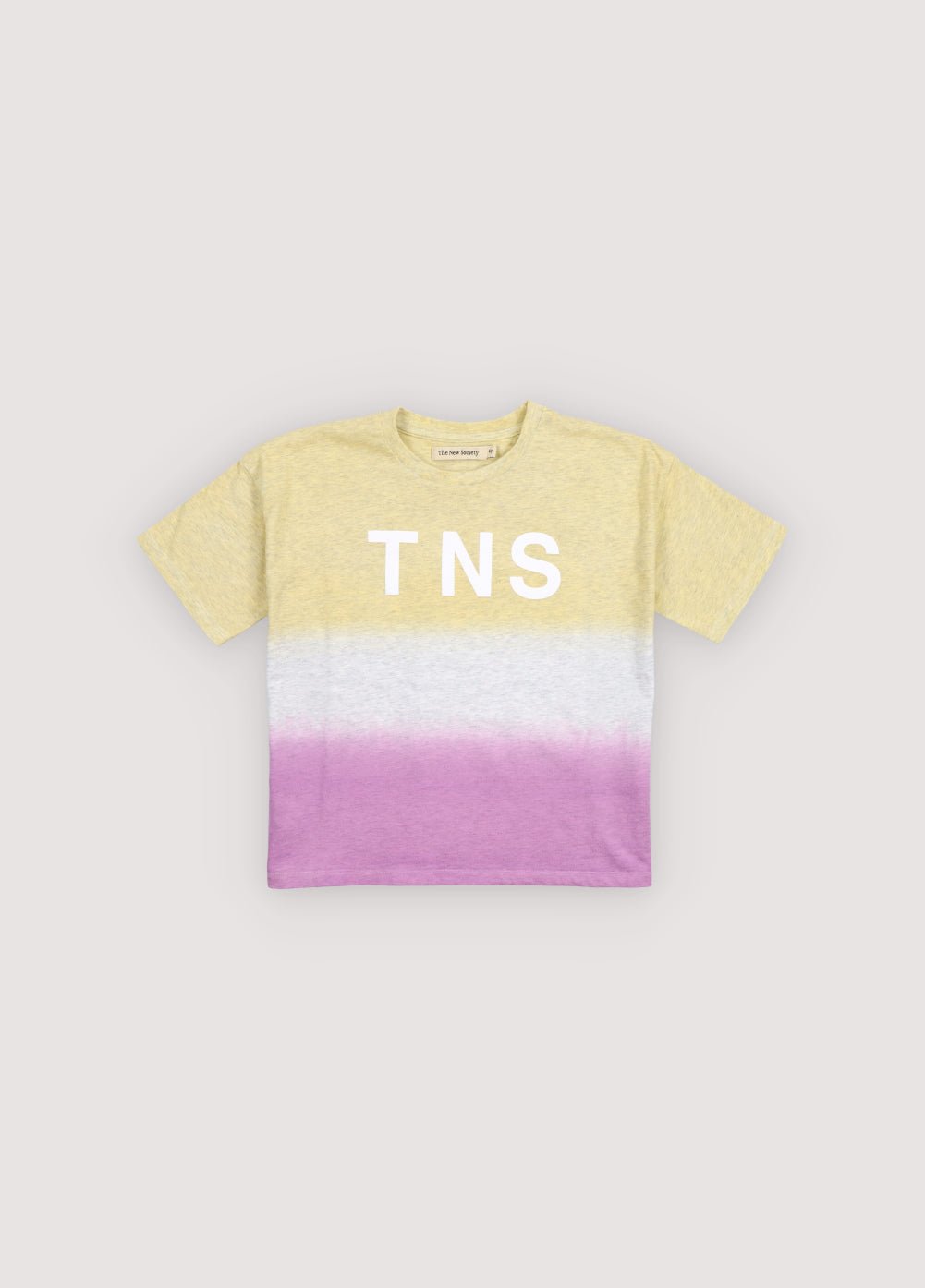 The New Society Tie Dye t-shirt bambina rosa lavanda 6 anni cotone