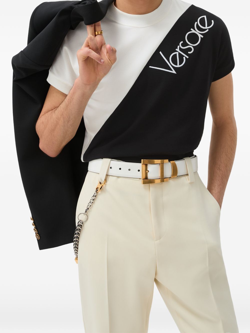 Versace 1026052 t-shirt bianca uomo