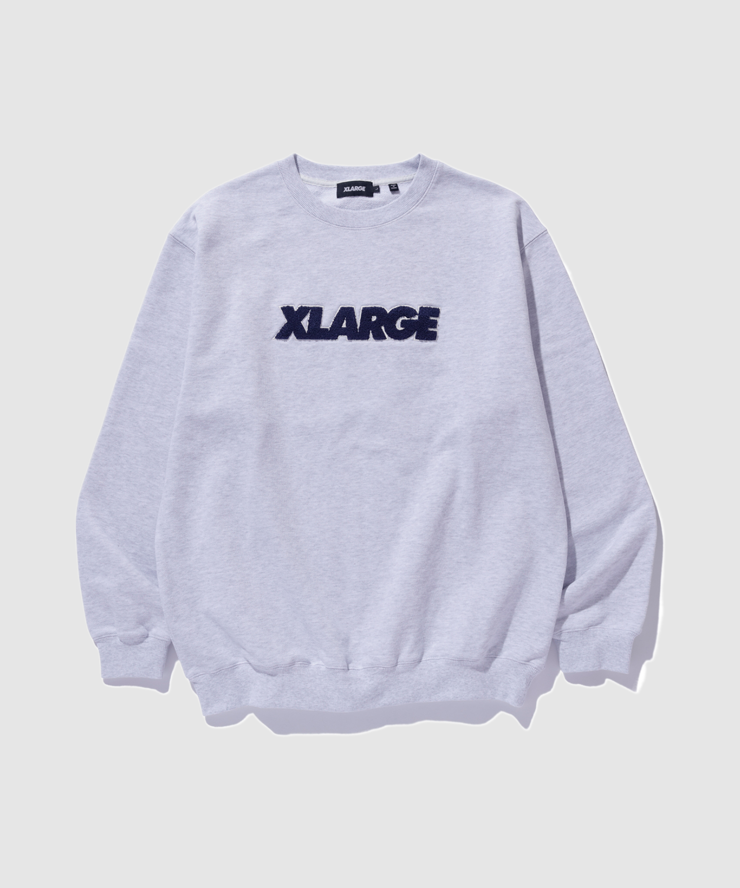 X-Large Chenille Standard Logo felpa girocollo nera cotone