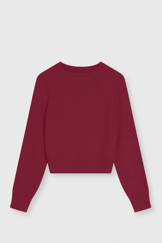 The New Society Breeze Maglione Merino Bordeaux