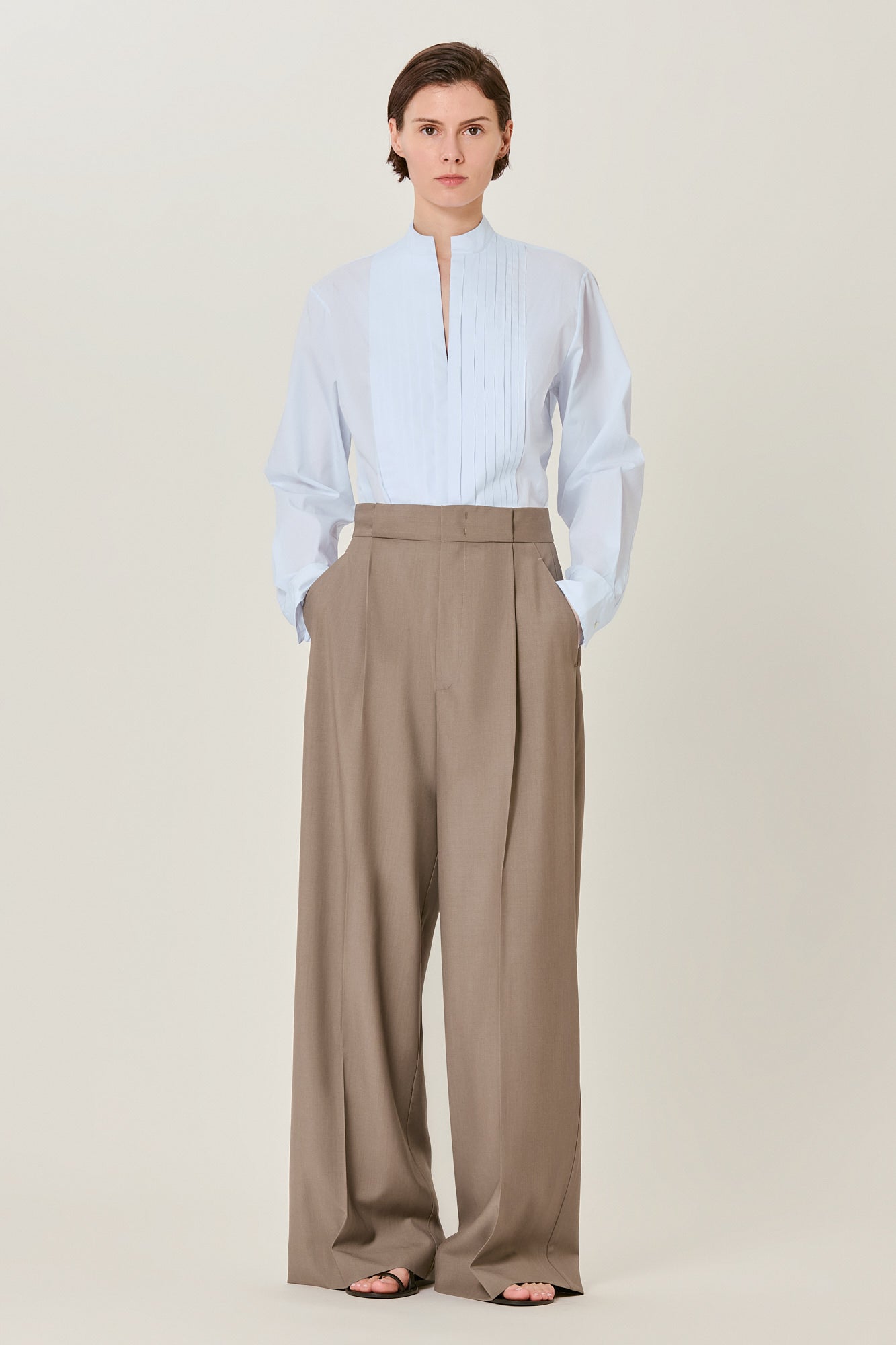 Sa Su Phi Petra camicia cotone azzurra