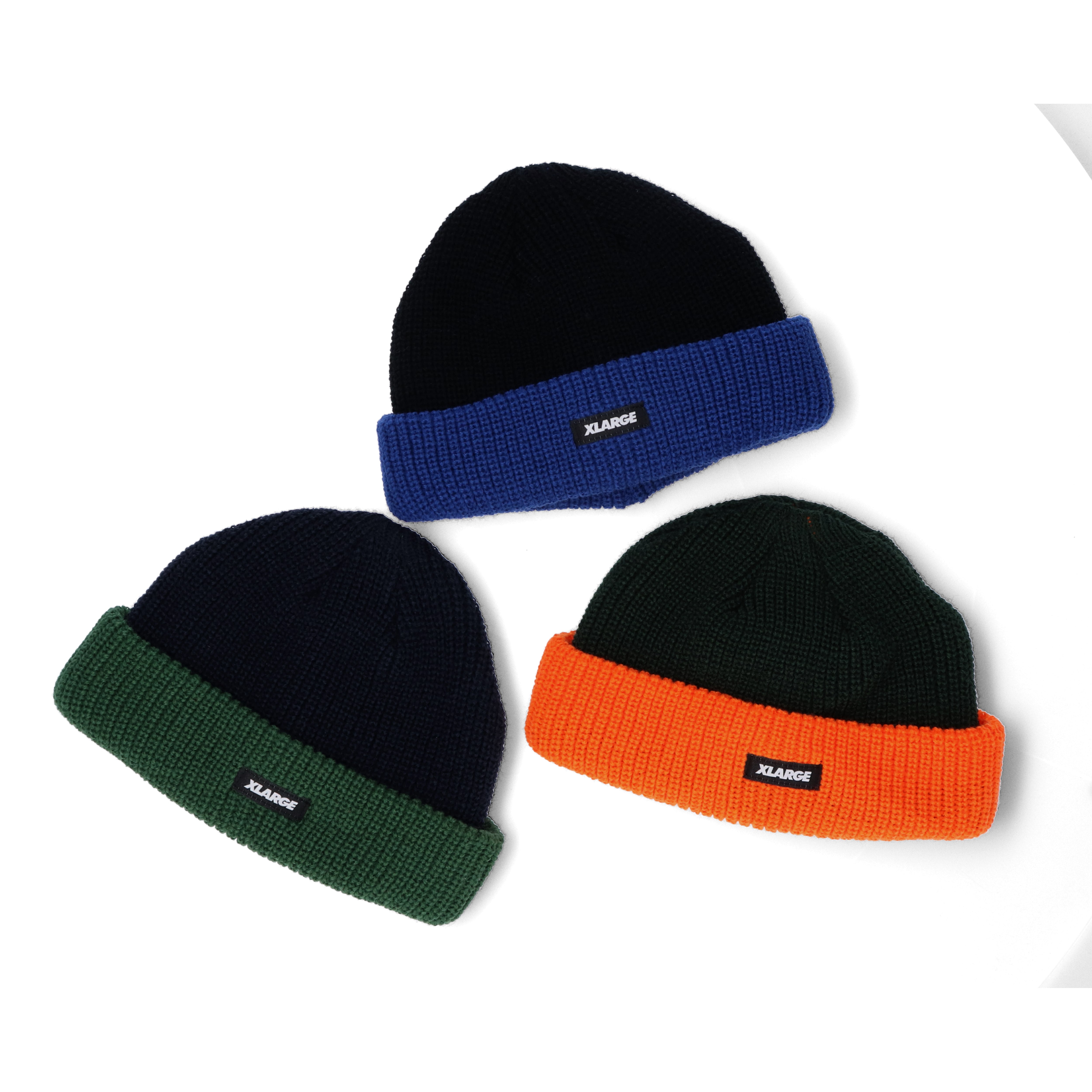 X-Large 2Tone Cuff Beanie berretto con risvolto