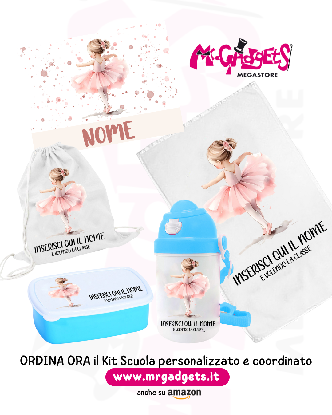 Mr. Gadgets Kit Scuola Ballerina set scuola coordinato