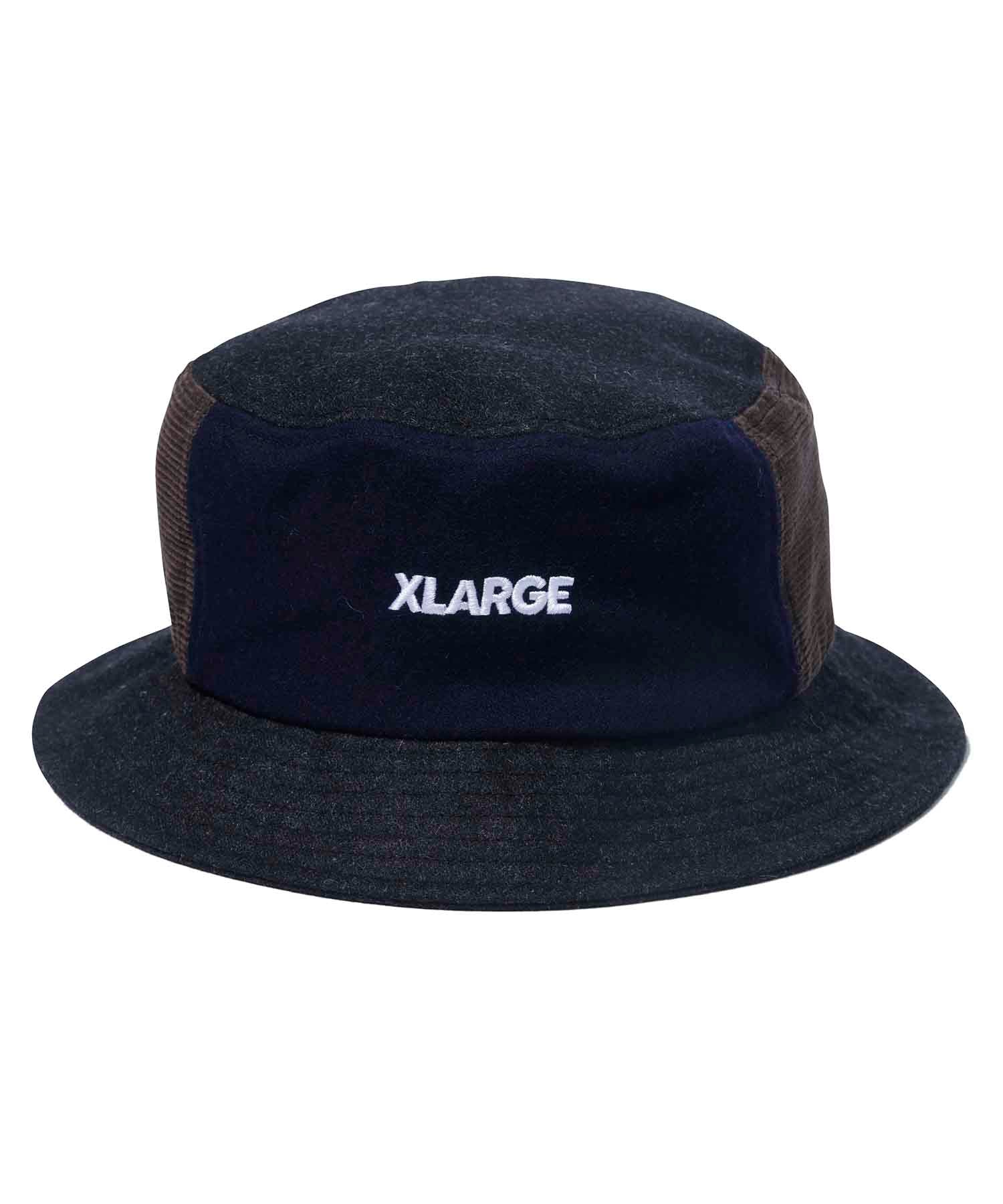X-Large Paneled Wool cappello di lana oliva