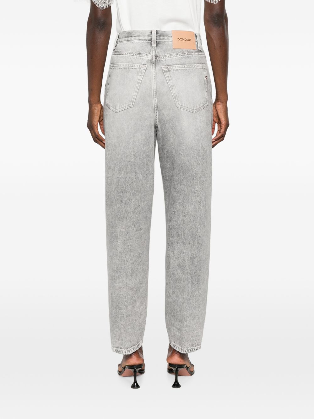 Dondup DP784 jeans donna grigio topo