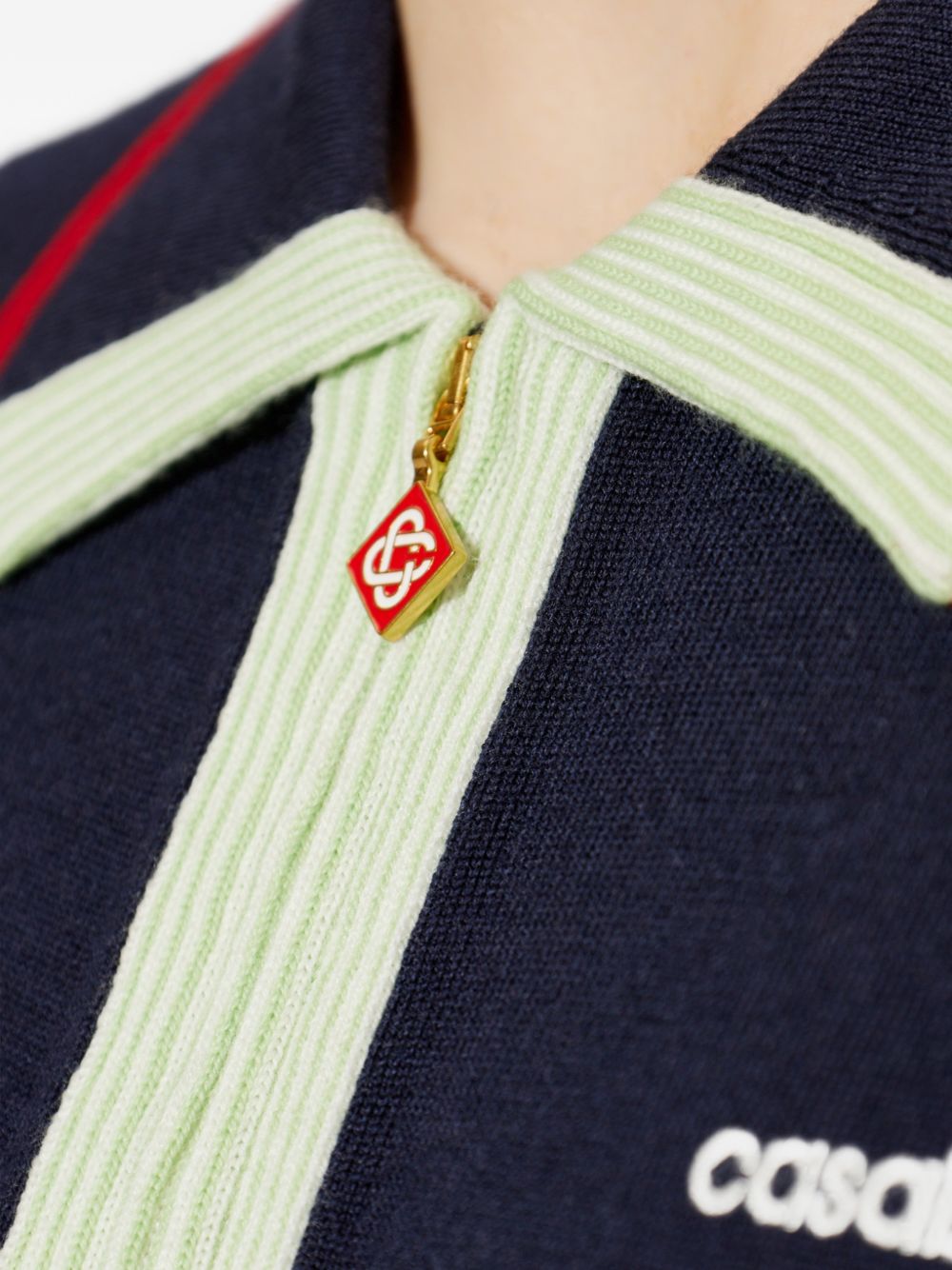 Casablanca M-PF26-KW-846-01 polo navy uomo