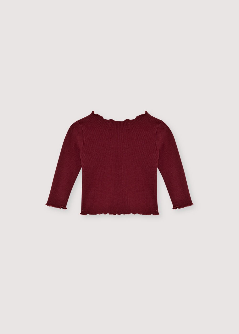 The New Society Rib t-shirt baby cotone plum 6 mesi