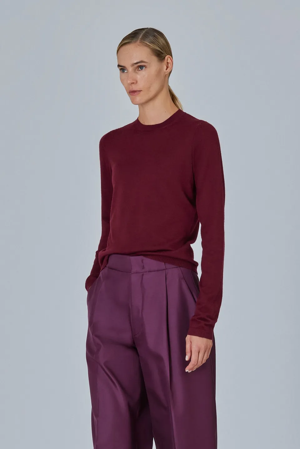 Sa Su Phi maglione girocollo punto rasato leggero