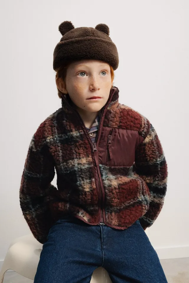 The New Society Roo Jacket giacca lana quadri multicolore