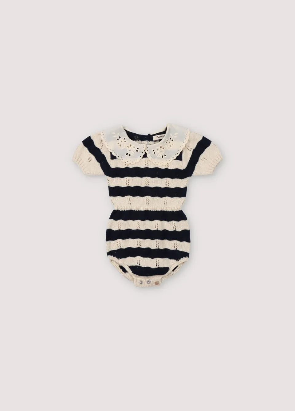 The New Society Marina pagliaccetto neonato blu navy cotone 6 mesi