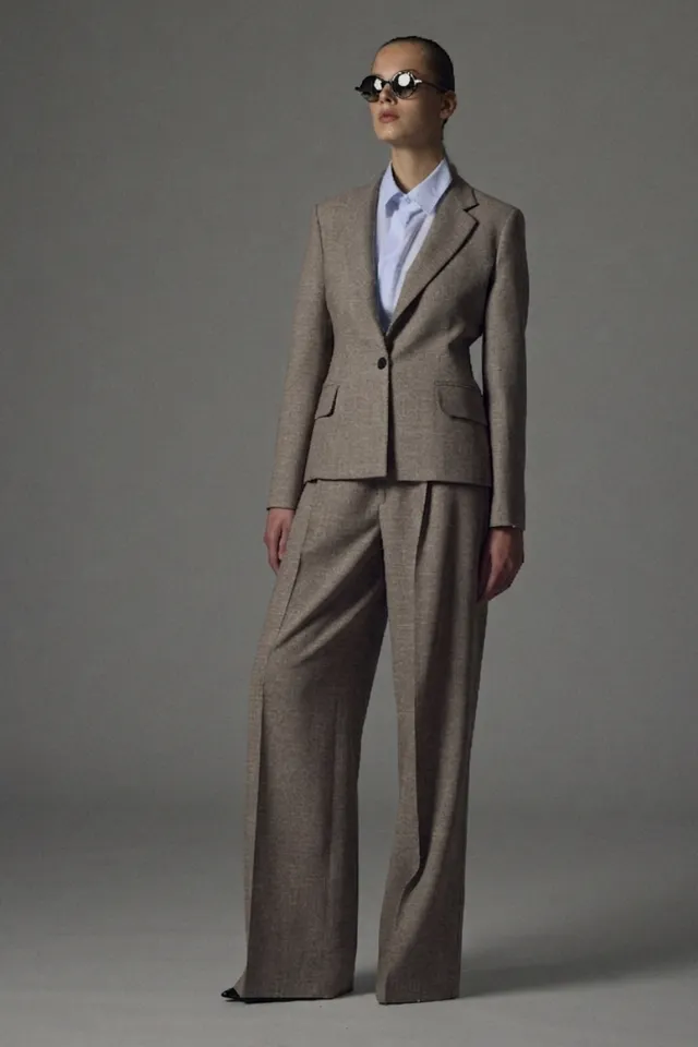 Sa Su Phi Bogart pantaloni lana una pince grigio