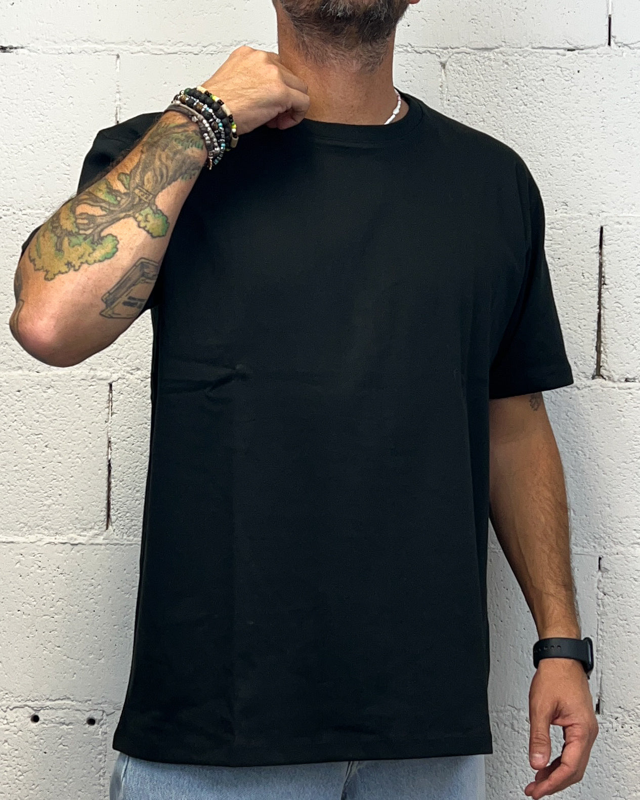 ONLYONE OVER-D T-shirt Box Fit Nera vestibilita regolare