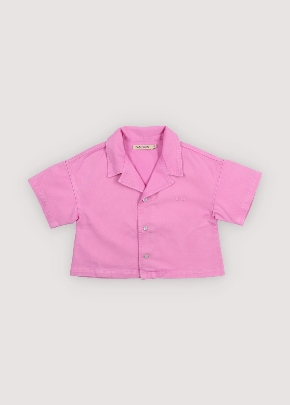 THE NEW SOCIETY Bellis camicia bambina blush rose cotone