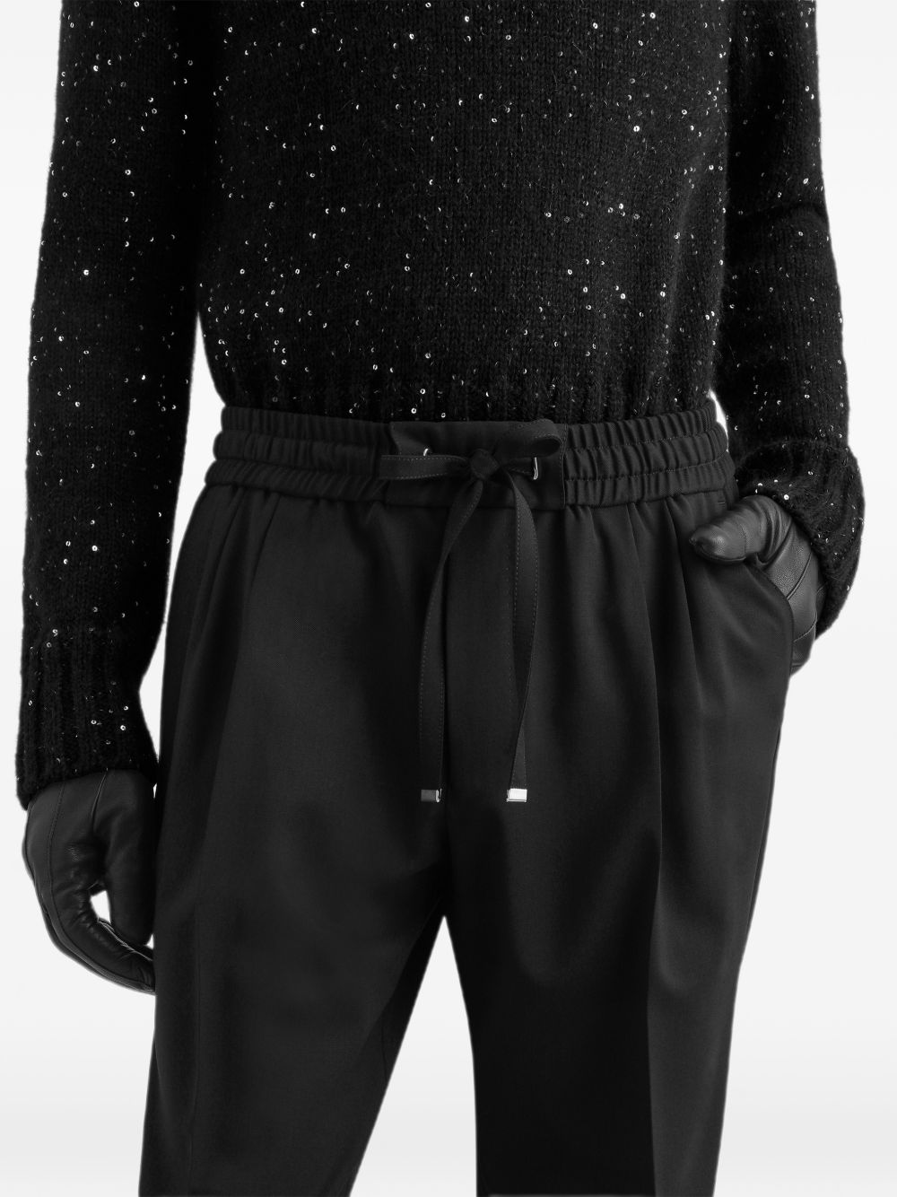 Dolce & Gabbana GP26FZ pantaloni uomo neri