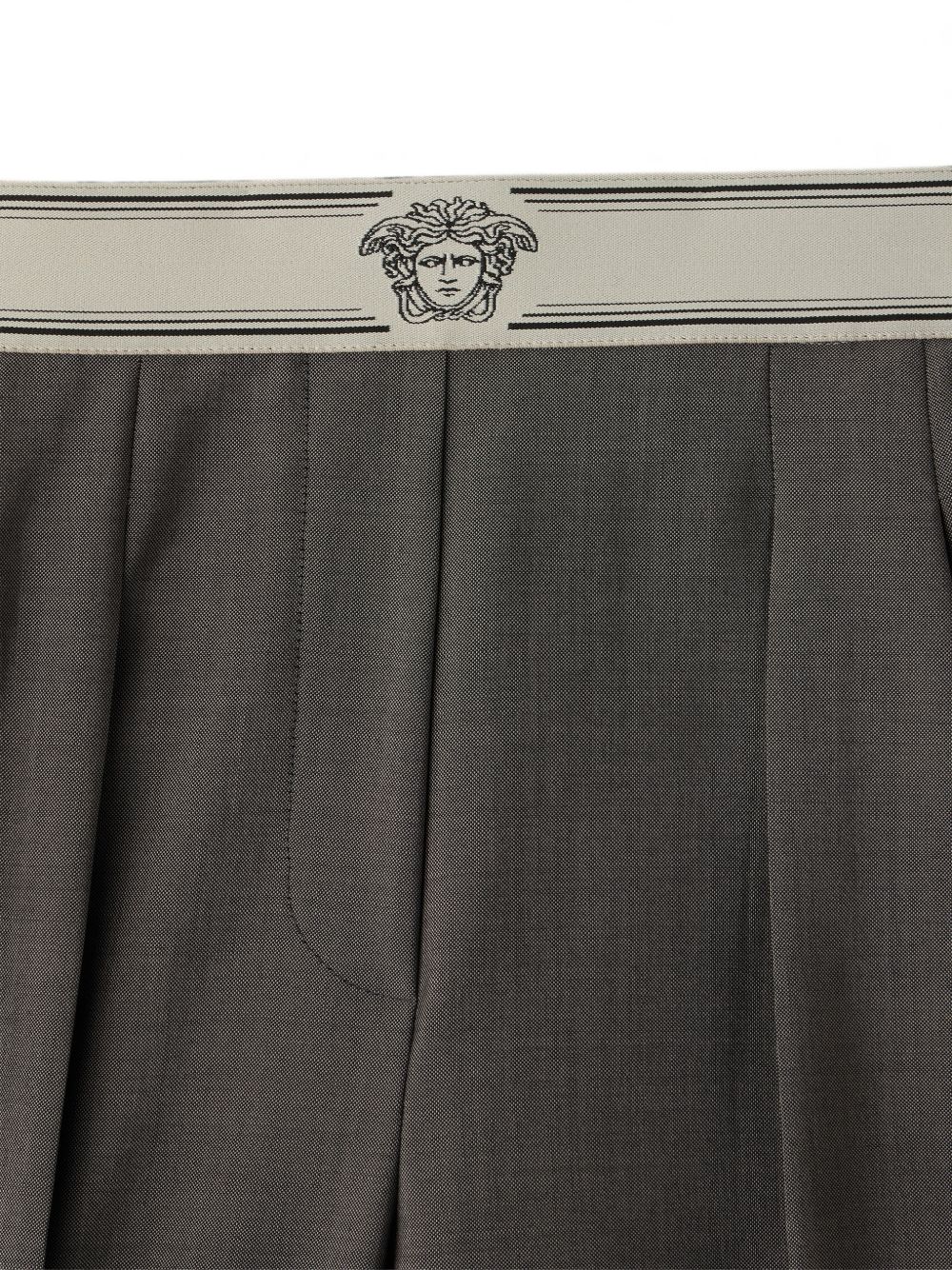 Versace 1025885 pantaloni donna grigio freddo