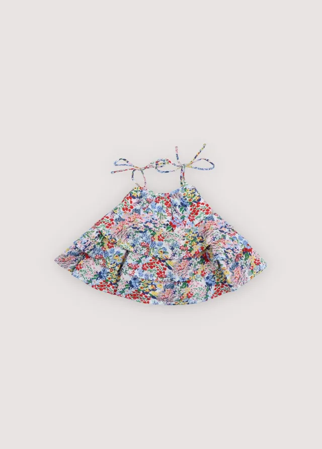 The New Society Verbena vestito neonata fiori 6 mesi cotone leggero