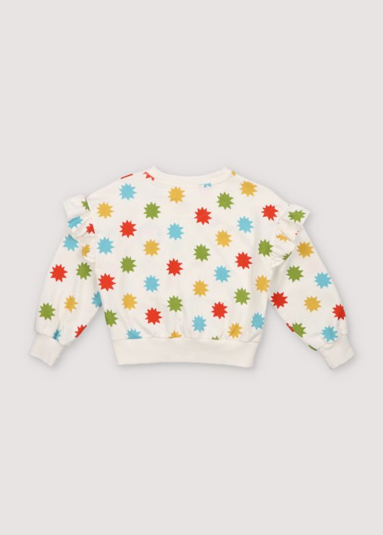 The New Society Anthea Felpa Bambina Stelle Cotone