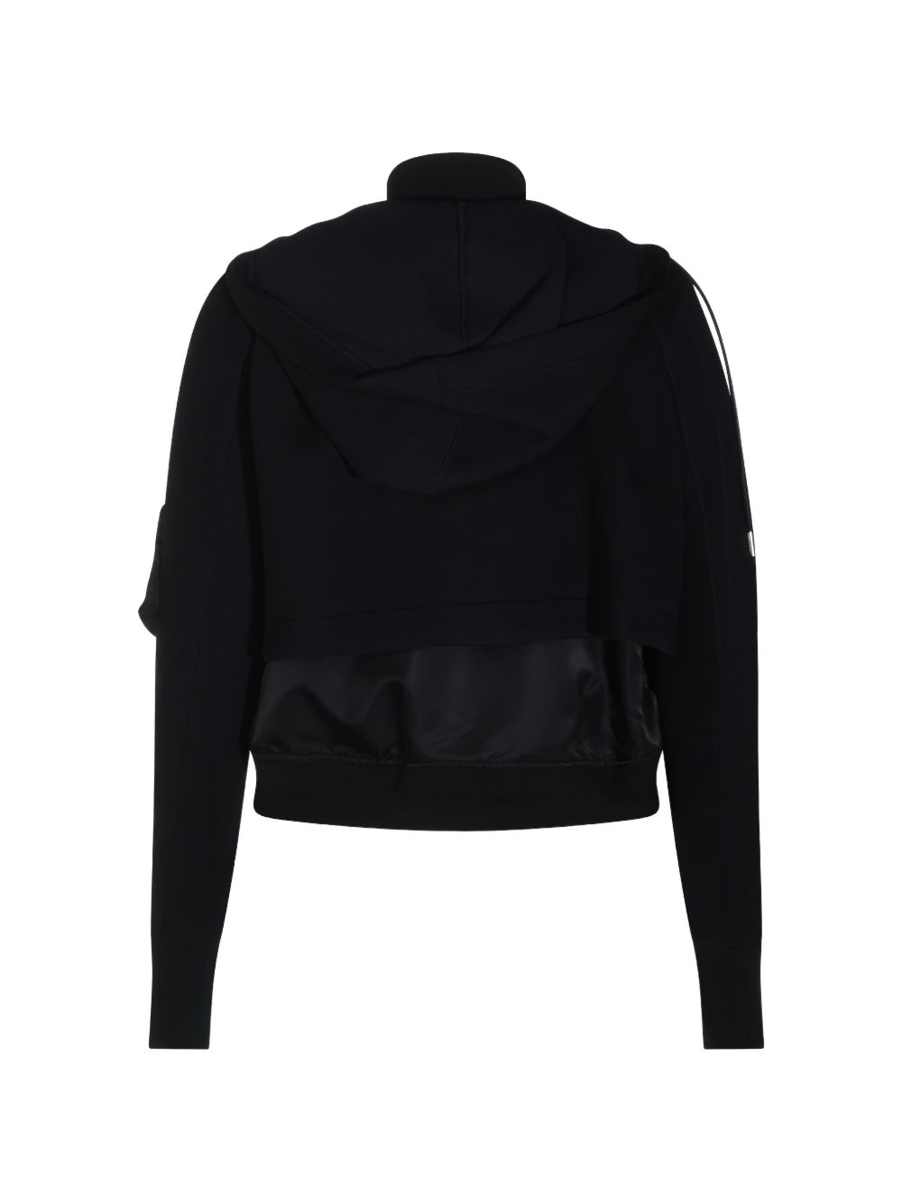 Sacai 26-08681 felpa donna nera