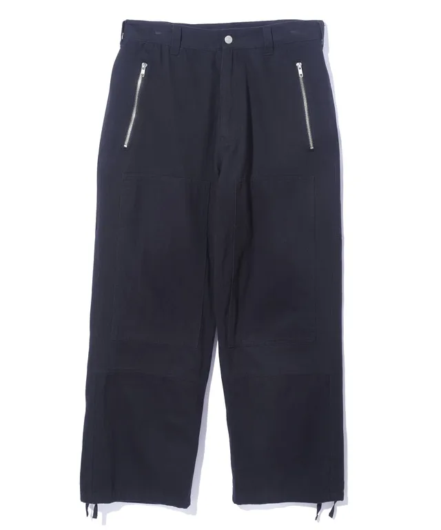 X-Large Zip Flight pantaloni cargo neri cotone