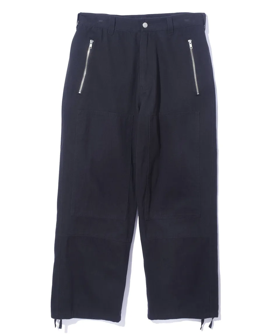 X-Large Zip Flight pantaloni cargo neri cotone