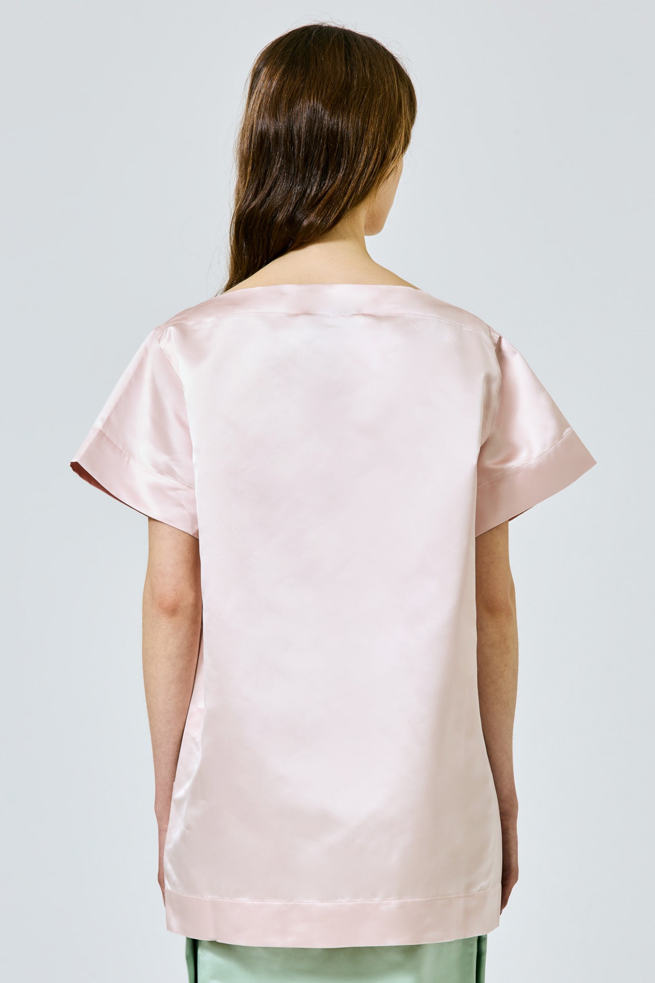 Sa Su Phi Valentina abito t-shirt rosa in seta
