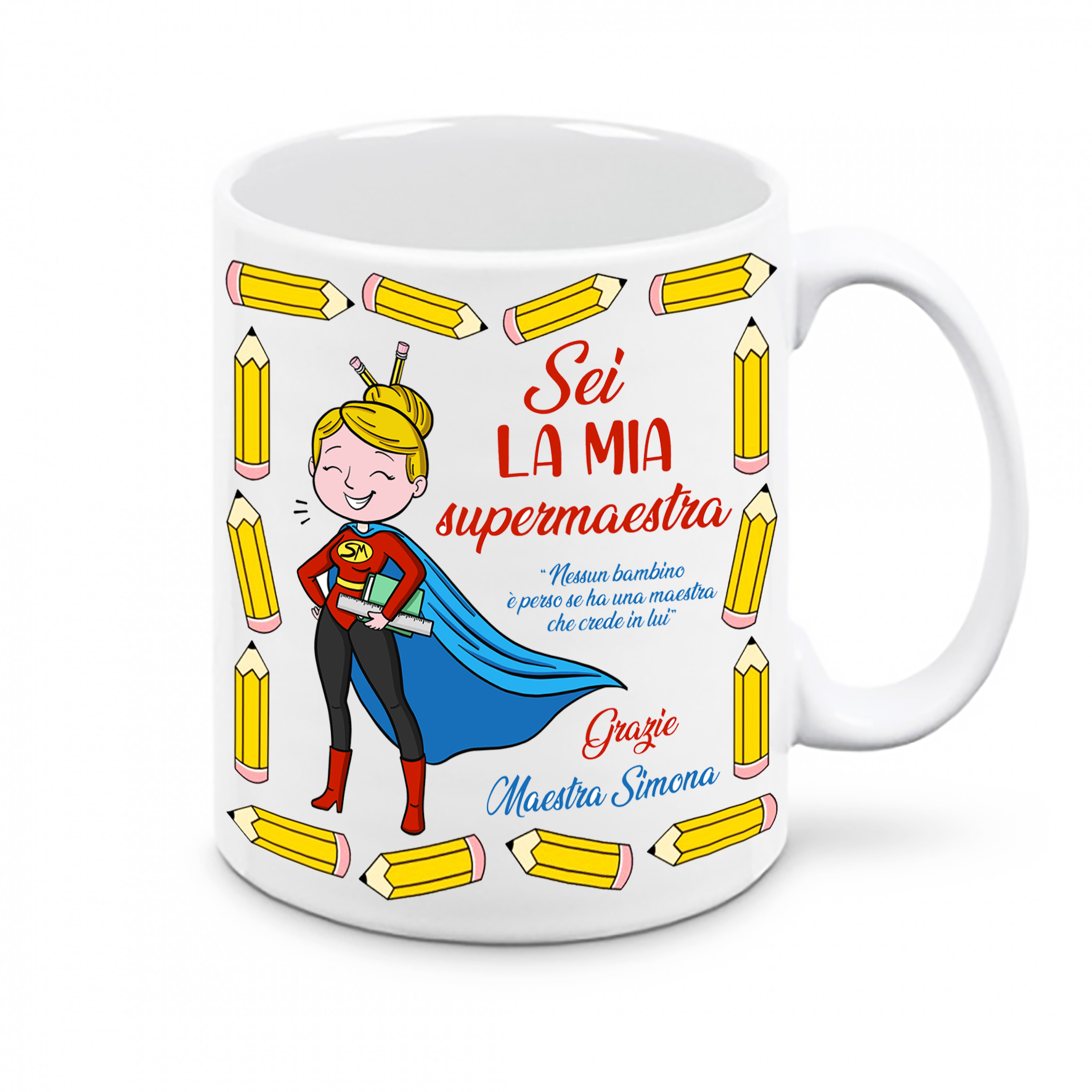 Mr. Gadgets Super Maestra tazza ceramica regalo