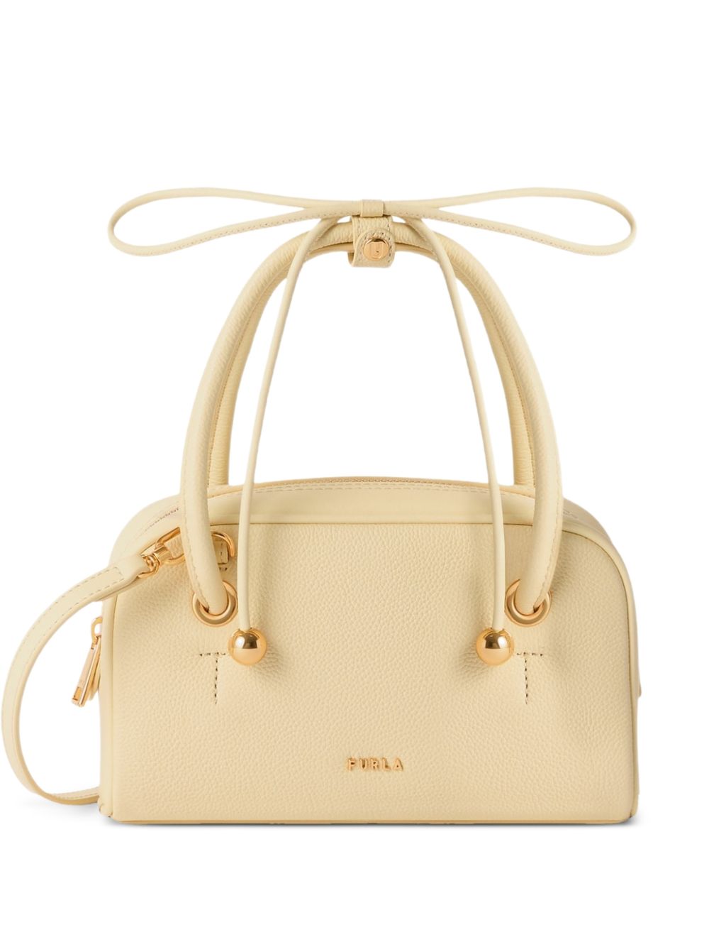 Furla WE00915 borsa a mano gialla pelle