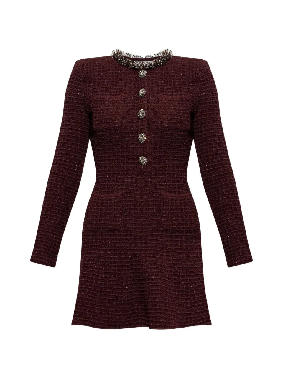 Self-Portrait SC26-152S abito corto donna burgundy