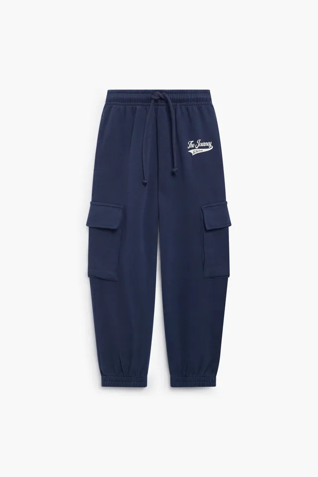 The New Society Misty Cargo joggers neri in cotone