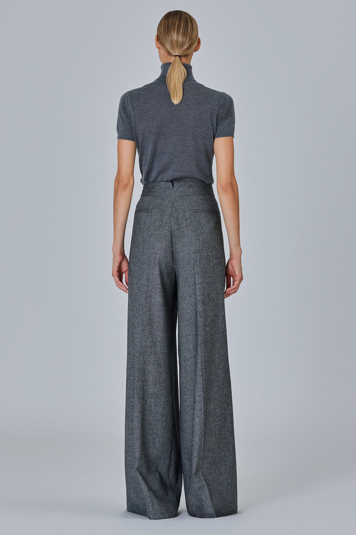 Sa Su Phi Bogart pantaloni flanella cashmere vita alta