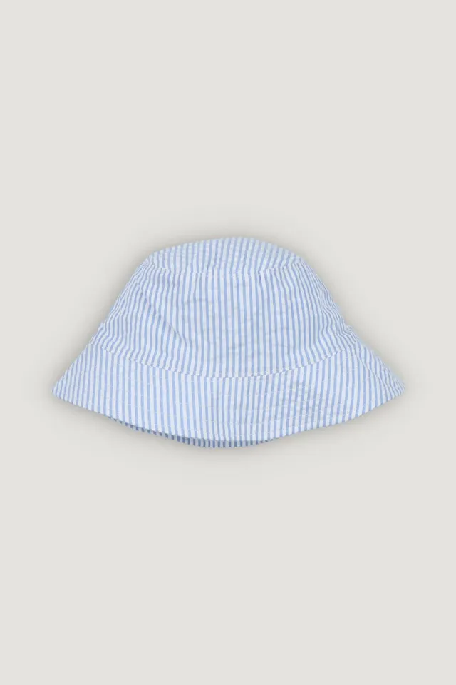 The New Society Almond cappello bambino righe azzurre