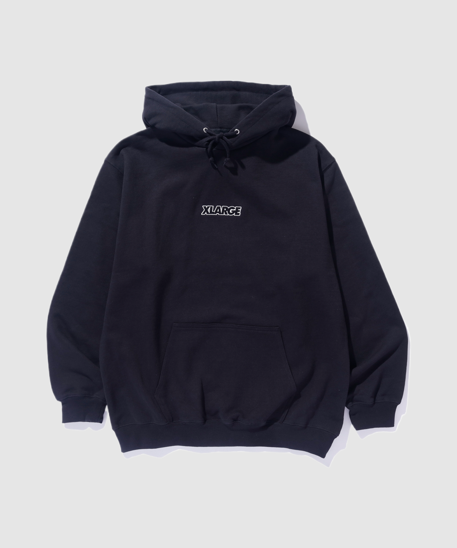 X-Large Standard Logo felpa cappuccio nera cotone