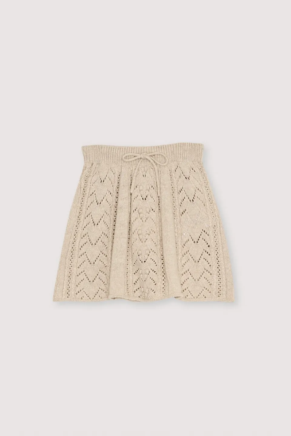 The New Society Lila gonna maglia bianca Moonlight White