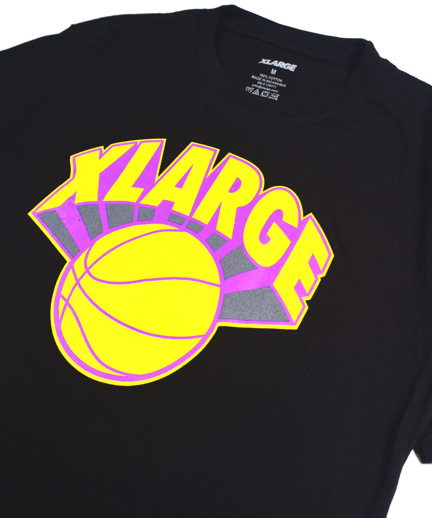 X-Large B-Ball S/S Tee t-shirt bianca basket