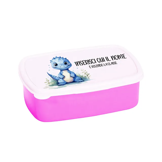 Mr. Gadgets Drago Rosa porta merenda bambino resistente