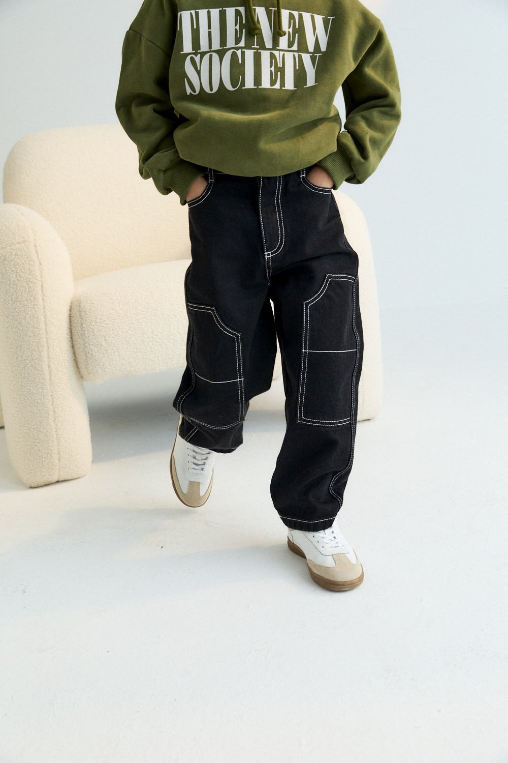 The New Society Yaiza pantaloni bimbo 6 anni cotone